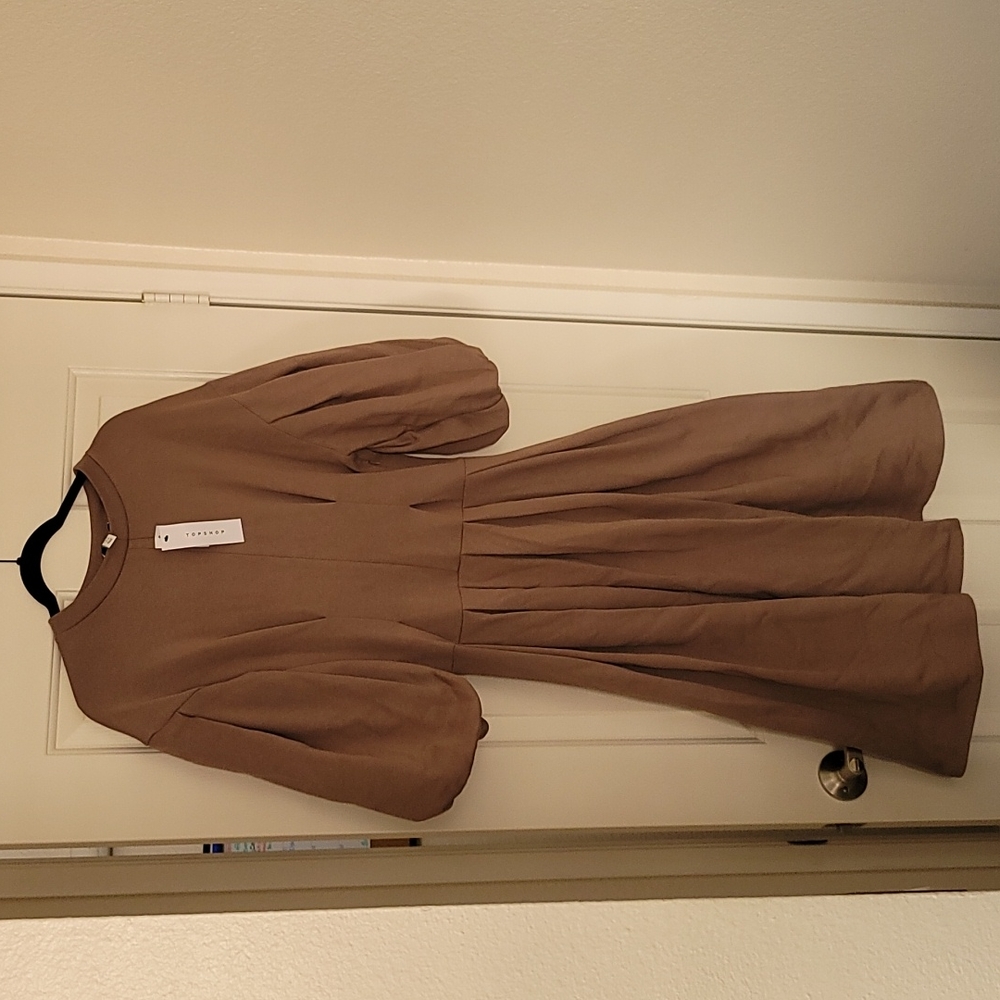 Top shop taupe dress